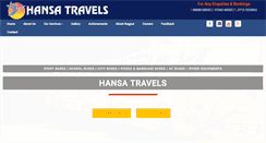 Desktop Screenshot of hansatravels.com